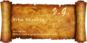 Vrba Gizella névjegykártya